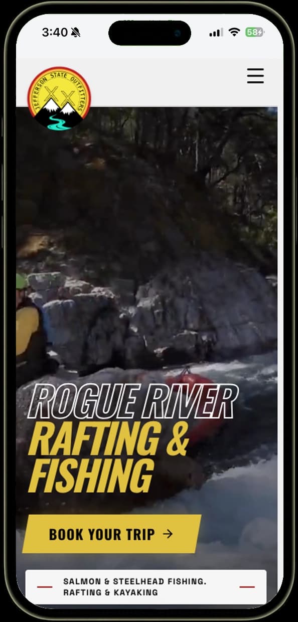 Jefferson State Outfitters Website Screenshot Screenshot of Jefferson State Outfitters website